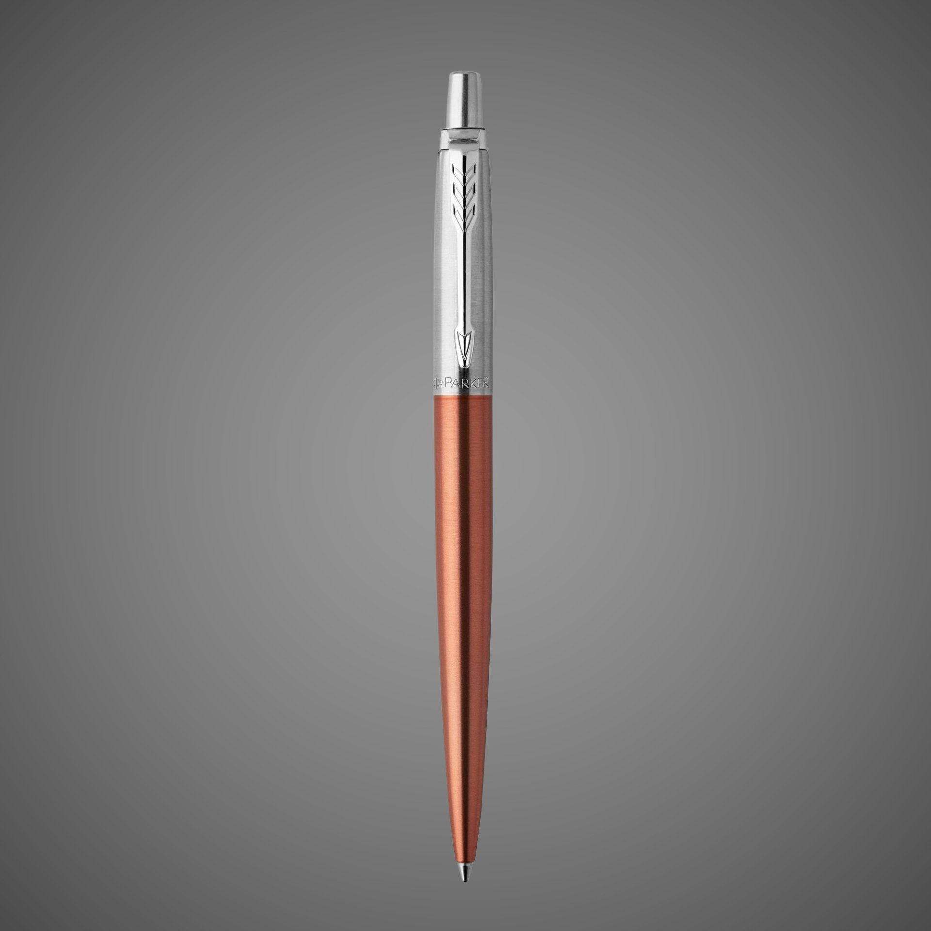 Подарочный набор: Шариковая ручка Parker Jotter Essential Chelsea Orange CT и Ежедневник недатированный, черный., Металлы: нержавеющая сталь, позолота, позолота