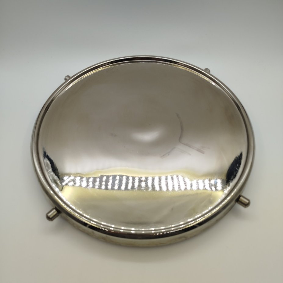 Поднос сервировочный с поворотным механизмом (крутится), сталь, алюминий, Европа, 1980-2000 гг.