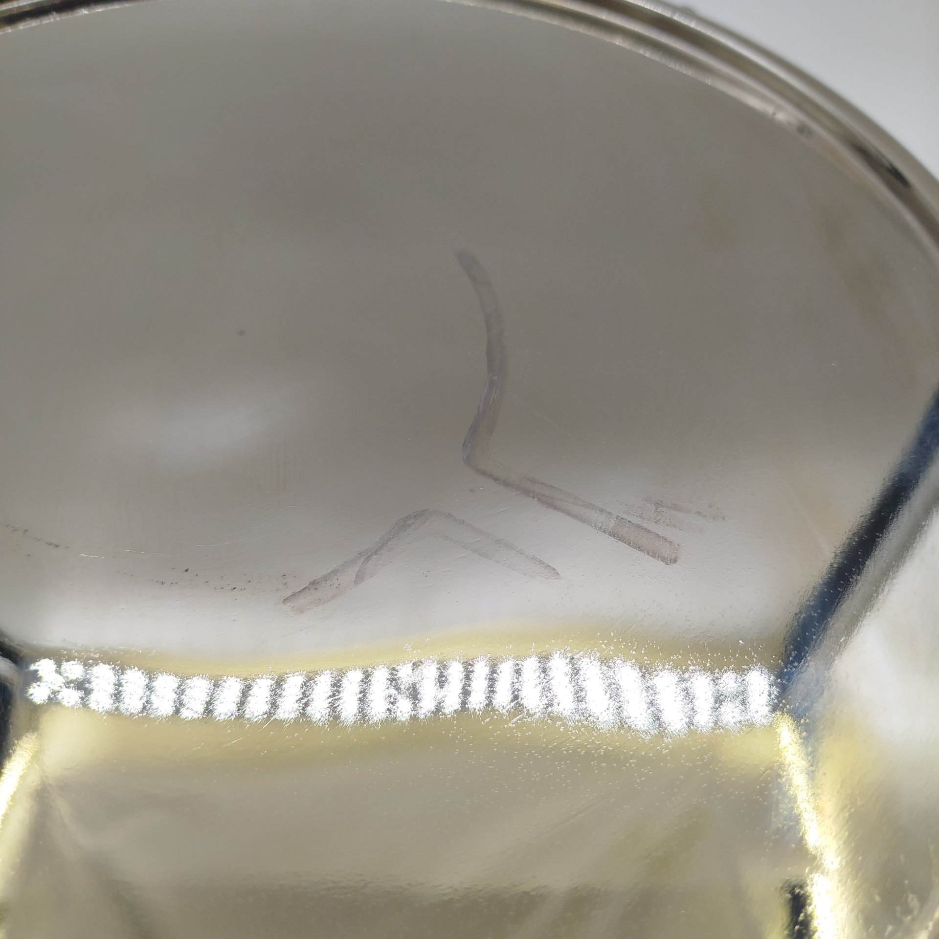 Поднос сервировочный с поворотным механизмом (крутится), сталь, алюминий, Европа, 1980-2000 гг.