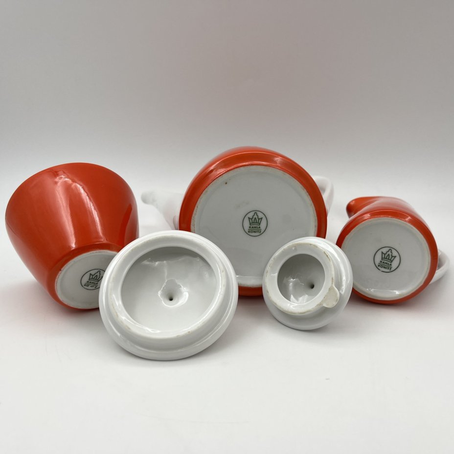 Кофейный набор в стиле минимализм: кофейник, молочник, сахарница (3 предмета)