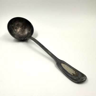 Половник с инициалами "L.E", металл, серебрение, Christofle, Франция, 1935-1945 гг., Christofle