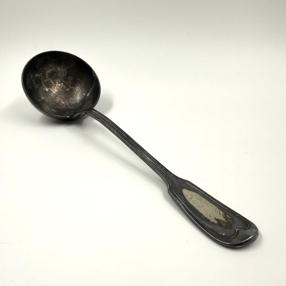 Половник с инициалами "L.E", металл, серебрение, Christofle, Франция, 1935-1945 гг., Christofle