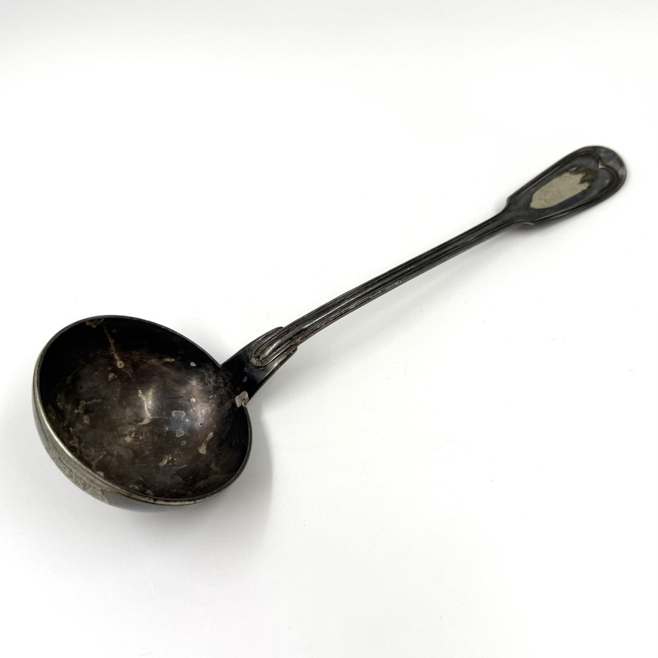 Половник с инициалами "L.E", металл, серебрение, Christofle, Франция, 1935-1945 гг., Christofle