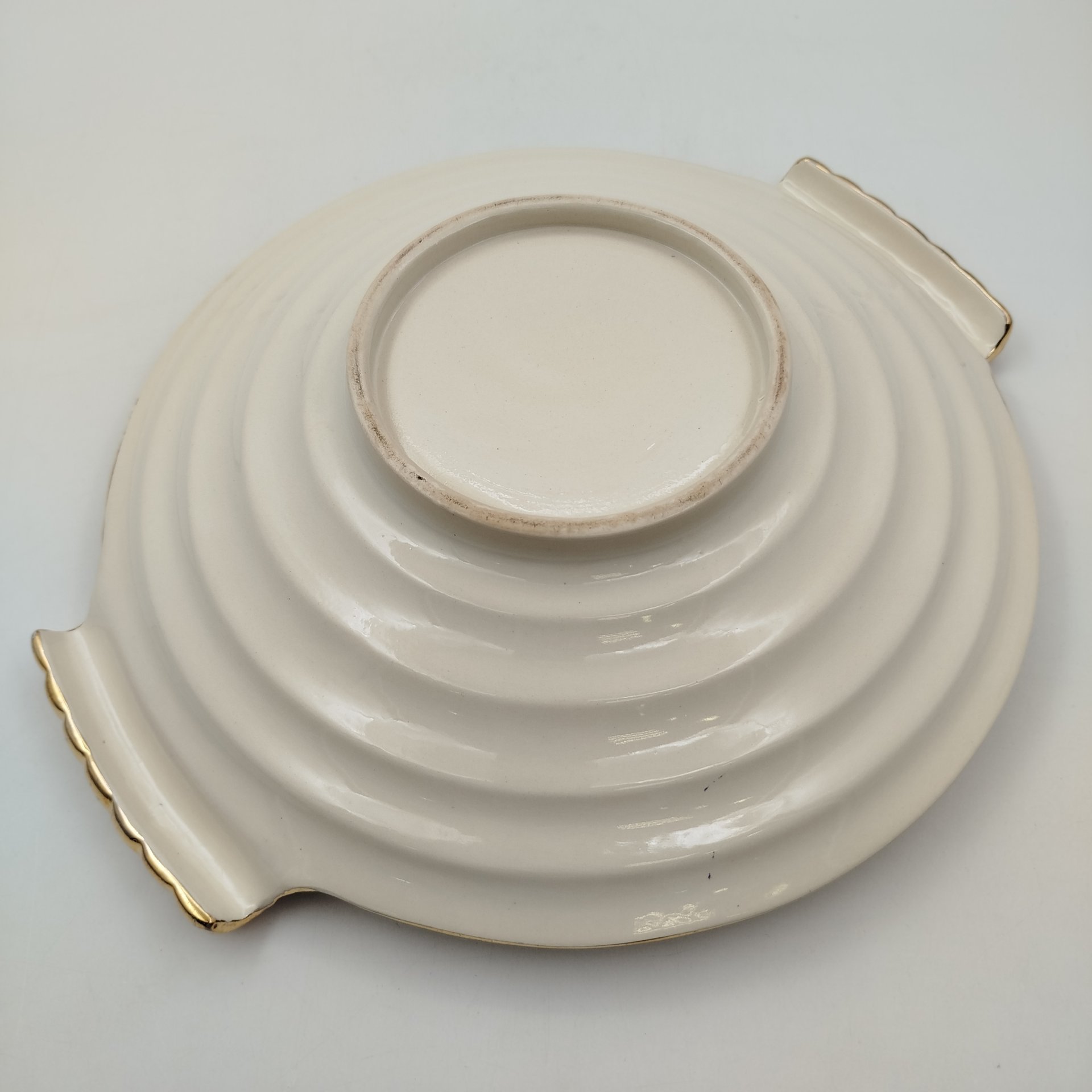 Блюдо  "Мейсенский букет", керамика, деколь, золочение, Бельгия, 1950-1980 гг.