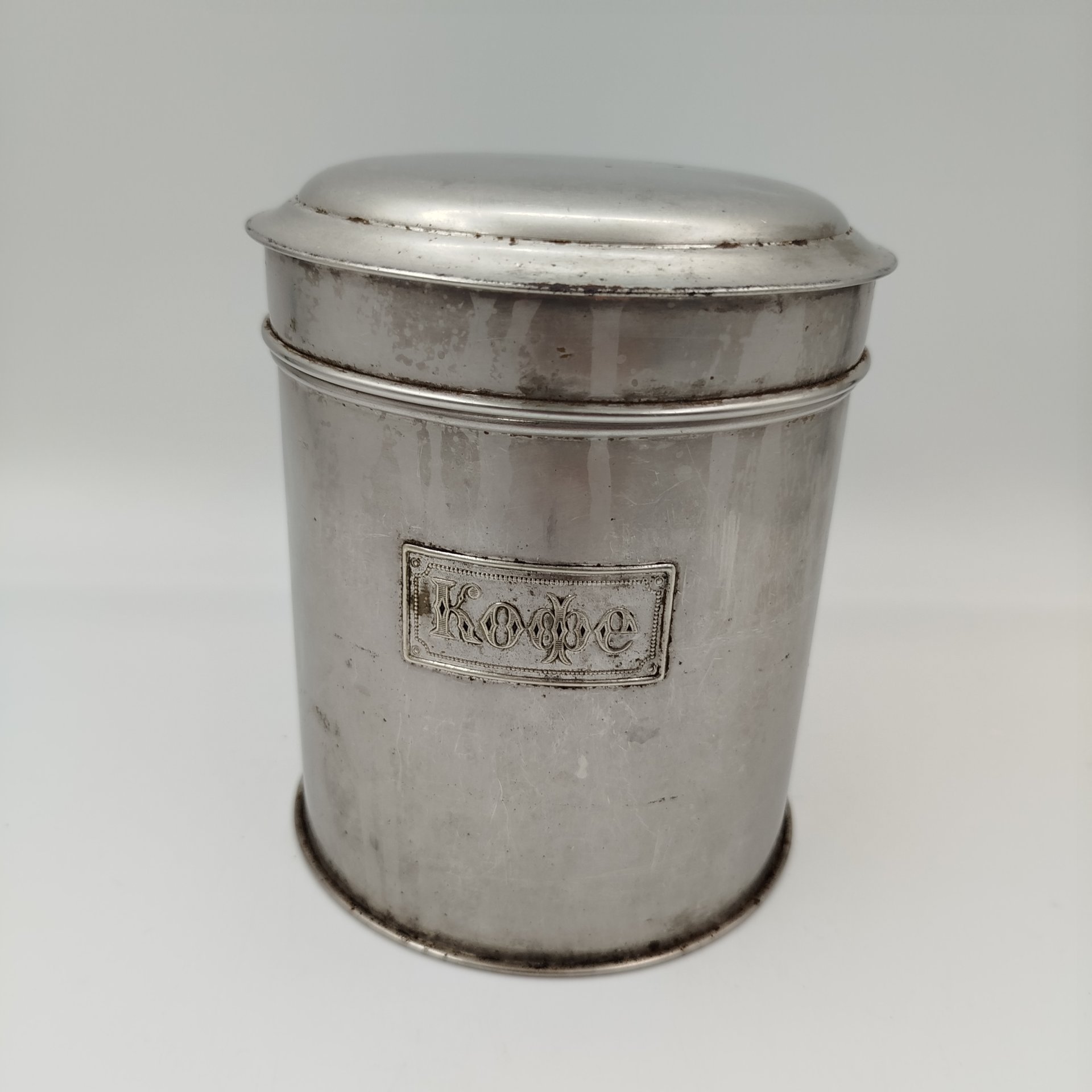 Ёмкость для хранения кофе, Nikel Plattirt, металл, СССР, 1890-1920 гг.