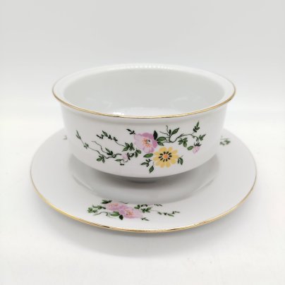 Соусник, украшенный цветочным декором, Graf Von Henneberg Porzellan