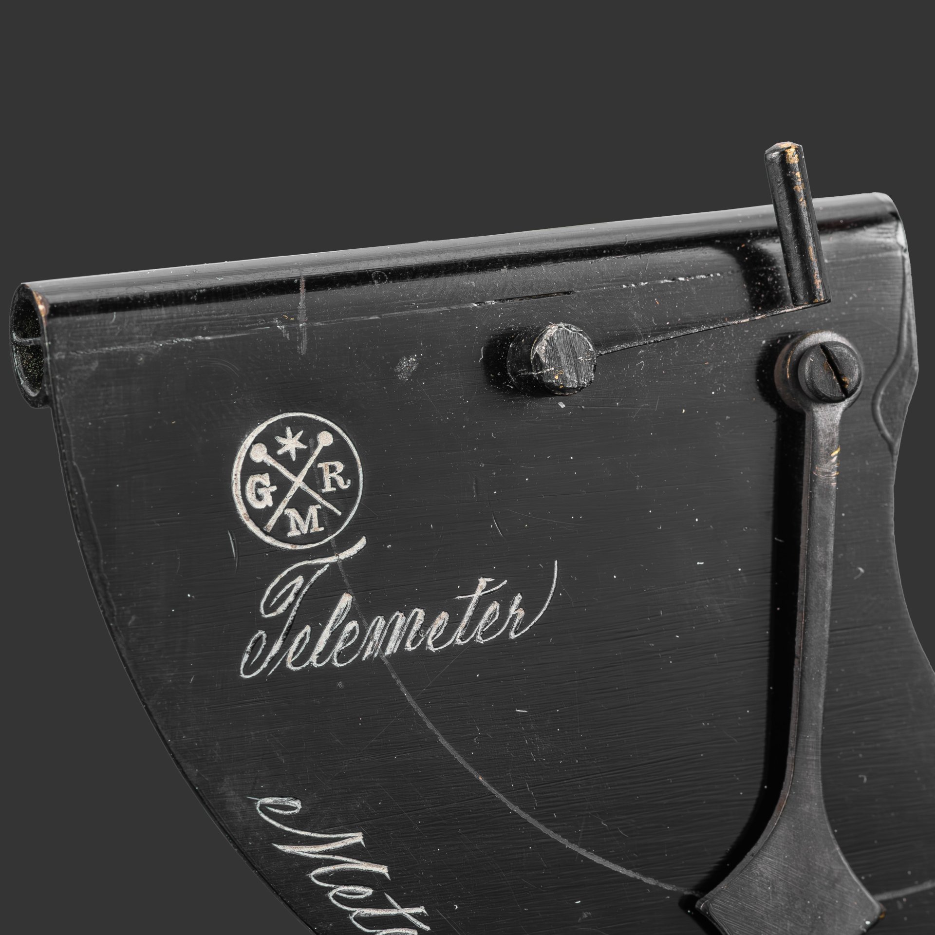 [Редкость] Телеметр в оригинальной коробке, фирма Якоба Рихарда, Центральный склад фотографических принадлежностей, Москва., металл, картон, Российская империя, 1875-1910 гг.