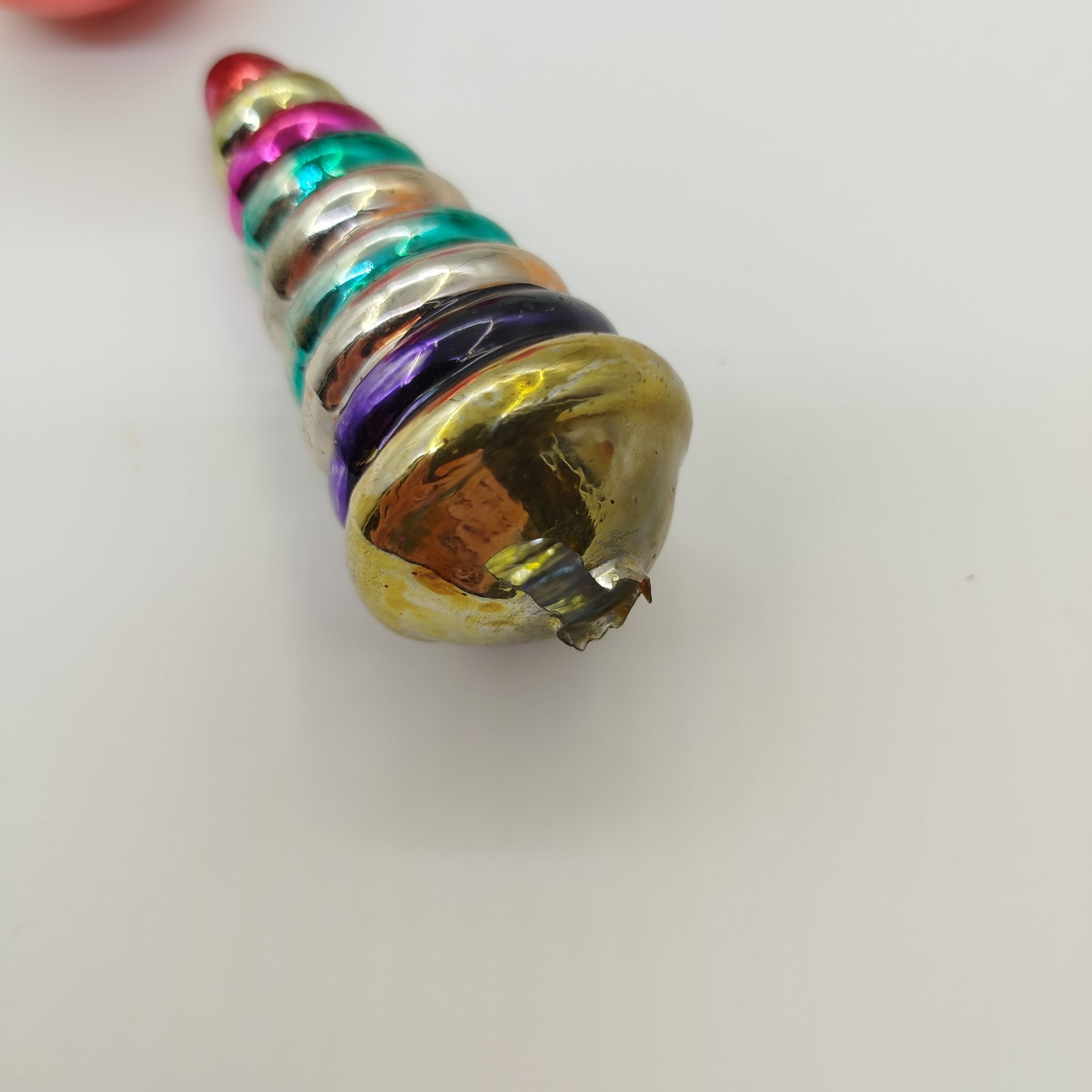 Набор из семи елочных игрушек, стекло, металл, СССР, 1960-1980 гг.