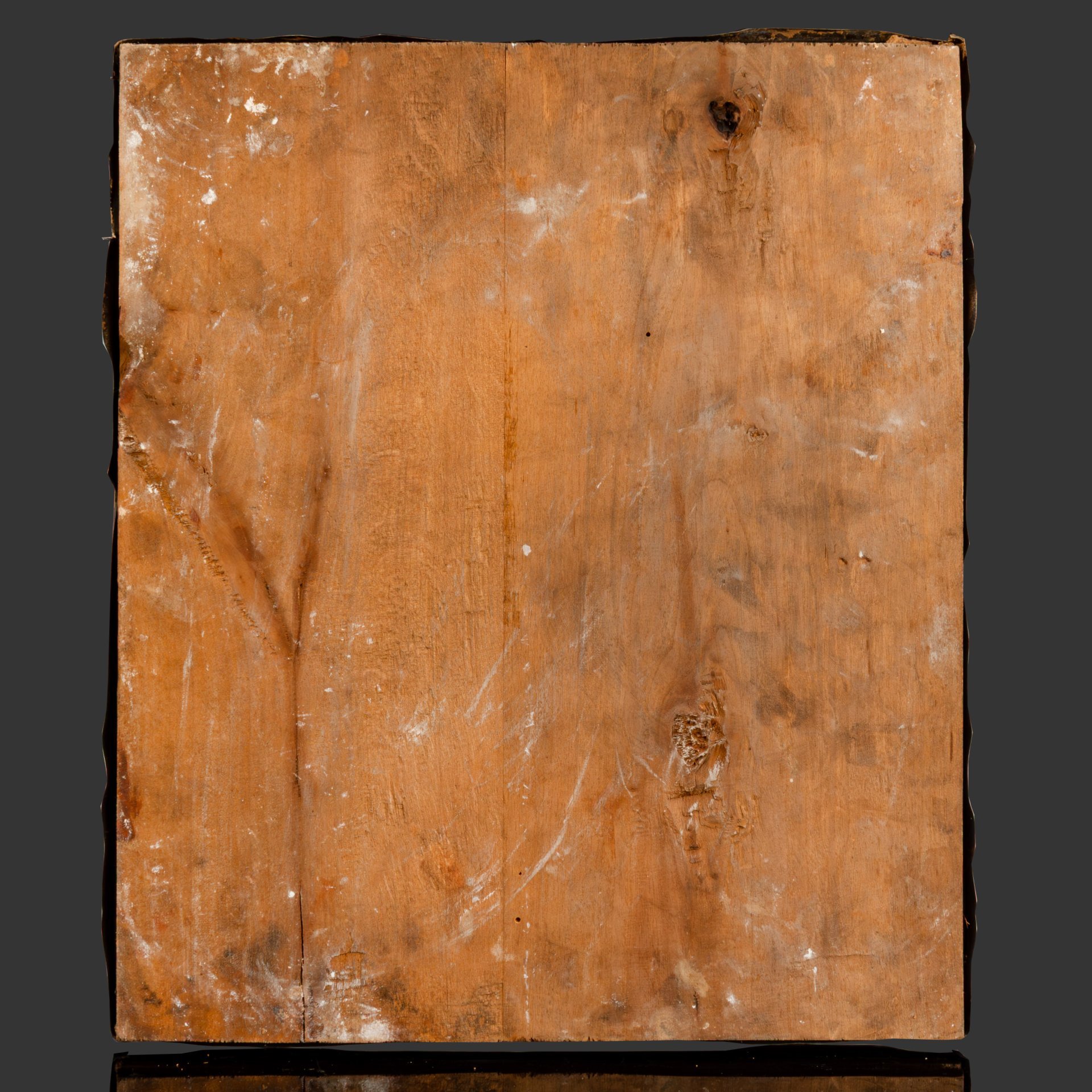 Икона в киоте и окладе "Николай Чудотворец", дерево, темпера, сплав металлов, стекло, Российская империя, 1890-1915 гг.