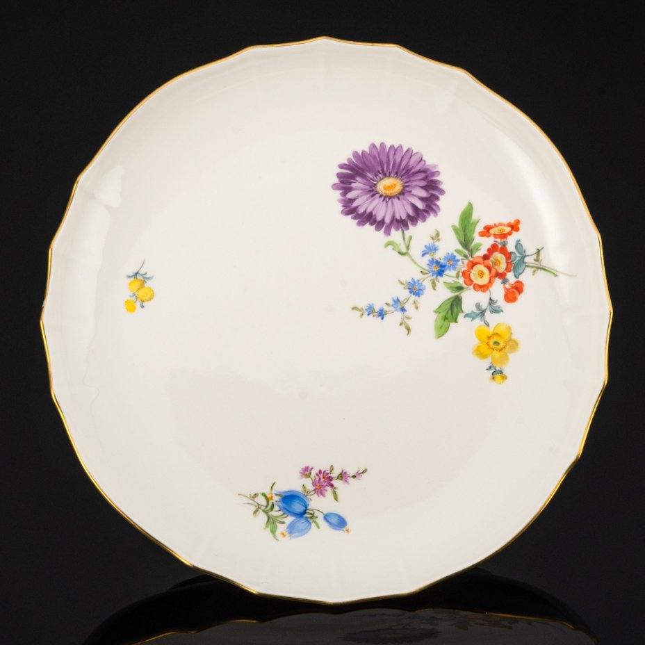 Блюдо круглой формы "Мейсенский букет", Meissen (Мейсенский фарфор)