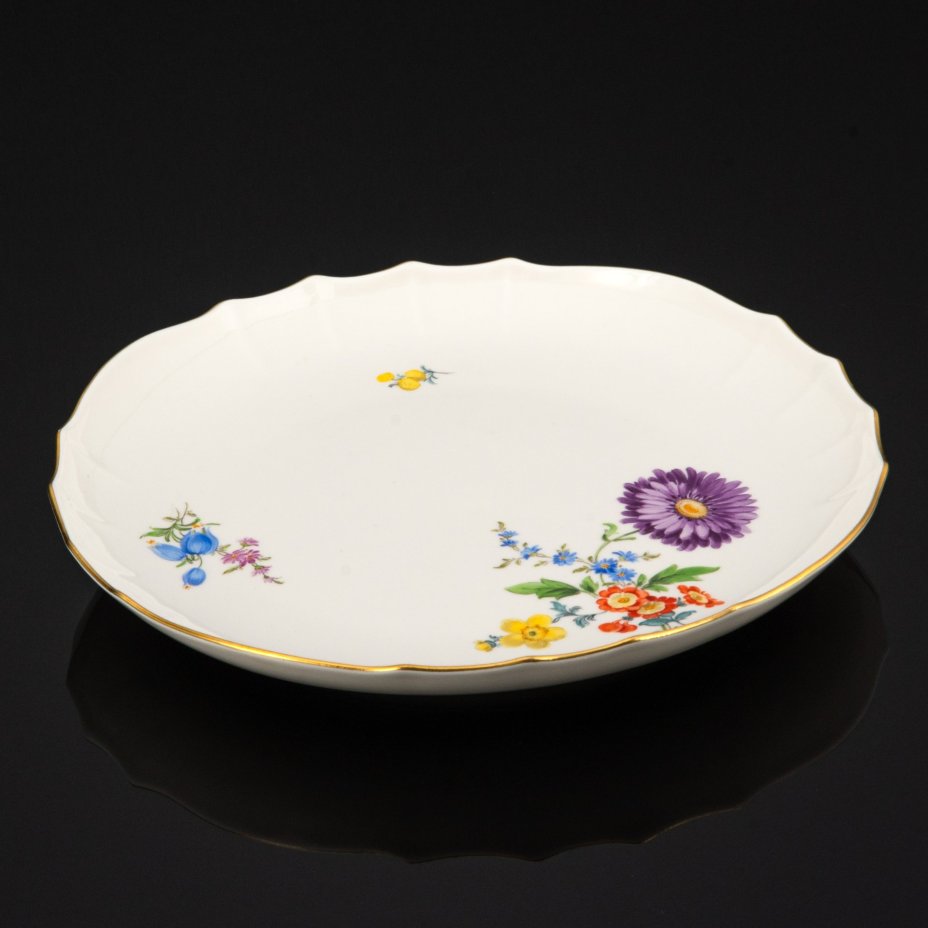 Блюдо круглой формы "Мейсенский букет", Meissen (Мейсенский фарфор)