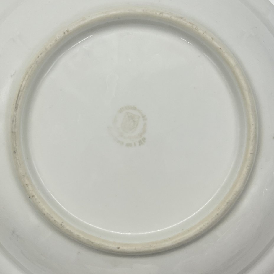 Тарелка детская со сказочной сценой, фарфор, деколь, Weisswasser Porzellan, ГДР, 1945-1960 гг.