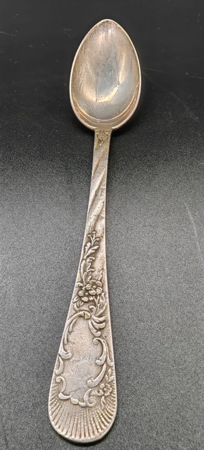 Набор из 6 чайных ложек с витым черенком и цветочным декором