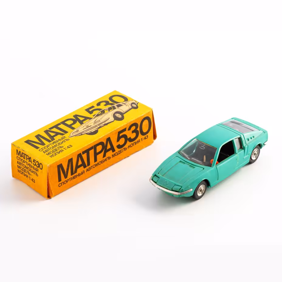 Модель автомобиля коллекционная "Матра 530",  в родной коробке, Московский завод игрушек «Кругозор»