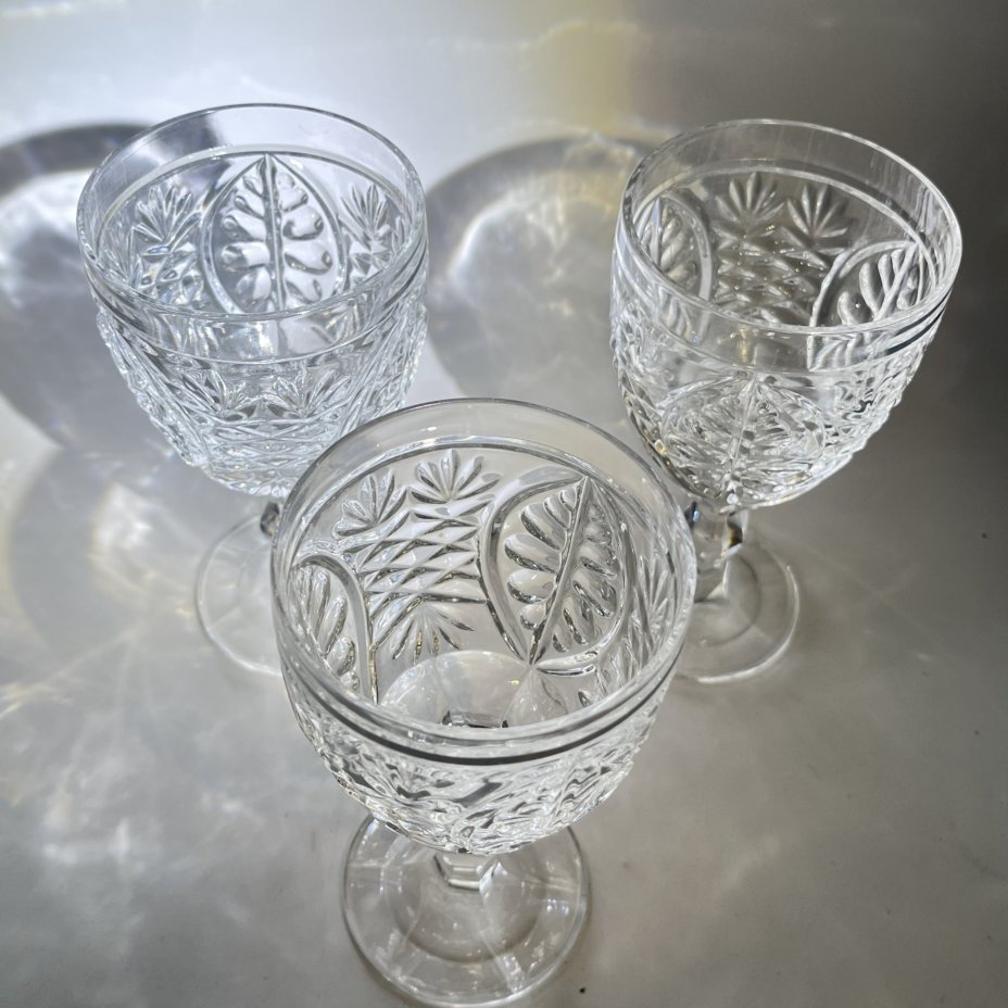 Набор из 3 бокалов с растительным декором