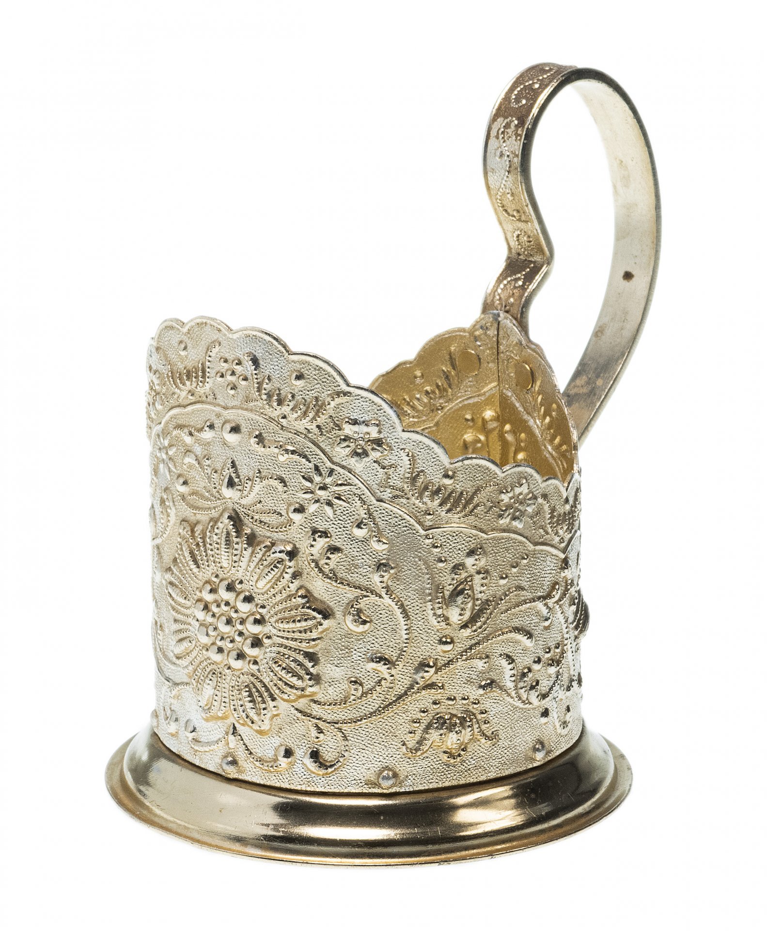 Подстаканник "Узоры", алюминий, СССР, 1960-1990 гг.