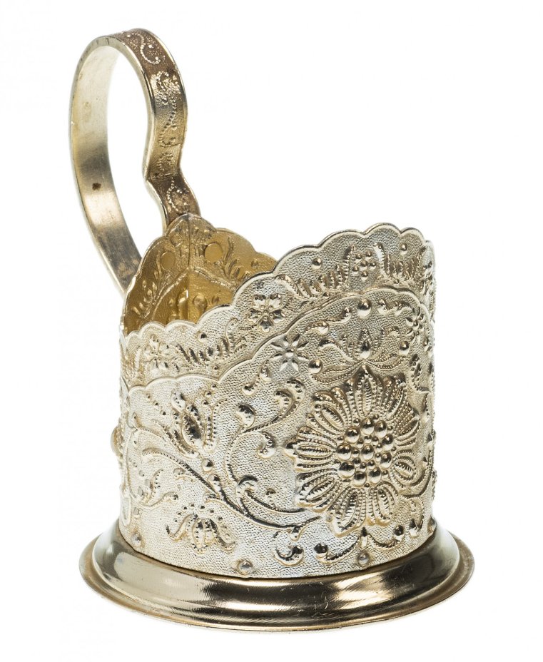 Подстаканник "Узоры", алюминий, СССР, 1960-1990 гг.