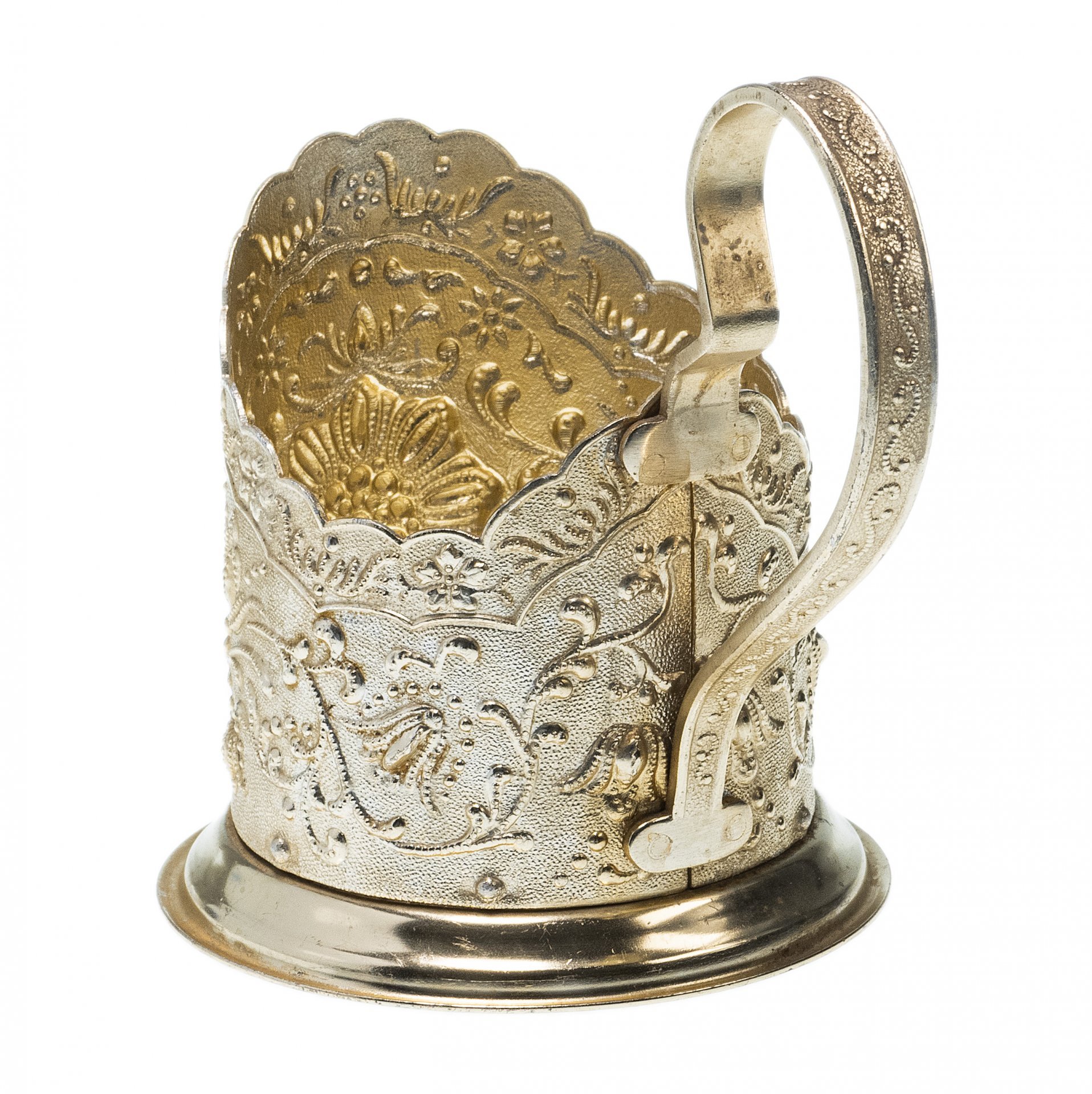 Подстаканник "Узоры", алюминий, СССР, 1960-1990 гг.