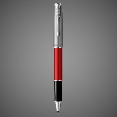 Ручка роллер Parker Sonnet T546 Red CT, стержень: F, цвет чернил: black, в подарочной упаковке, Металлы: нержавеющая сталь, палладий, пластик