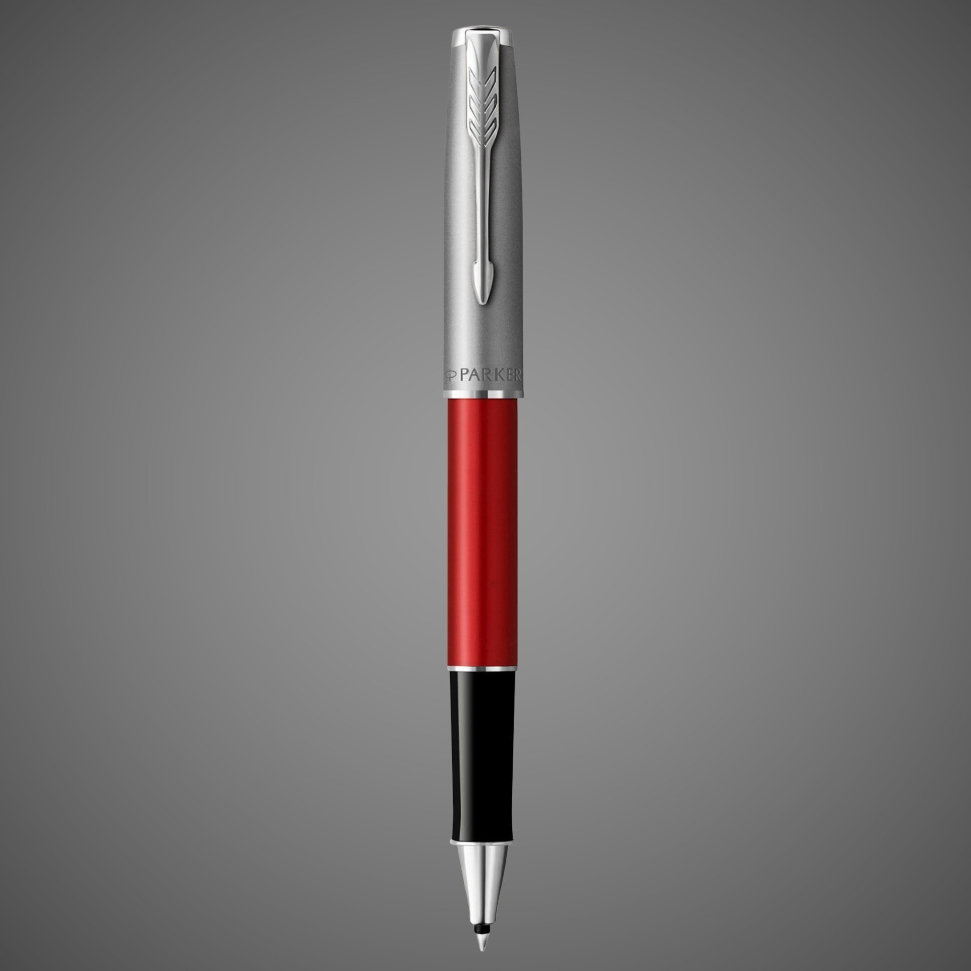 Ручка роллер Parker Sonnet T546 Red CT, стержень: F, цвет чернил: black, в подарочной упаковке, Металлы: нержавеющая сталь, палладий, пластик