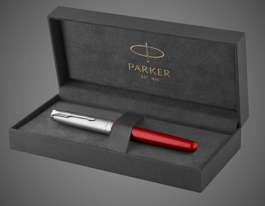 Ручка роллер Parker Sonnet T546 Red CT, стержень: F, цвет чернил: black, в подарочной упаковке, Металлы: нержавеющая сталь, палладий, пластик
