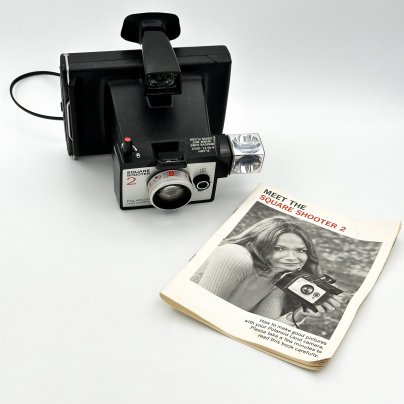 Фотоаппарат "Polaroid Land Camera Square Shooter 2" с инкструкцией, композитный материал, стекло, металл