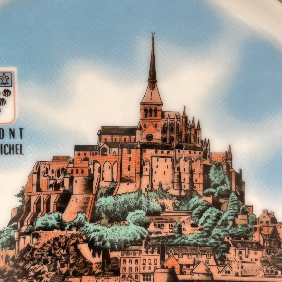 Тарелка сувенирная "Мон-Сен-Мишель"