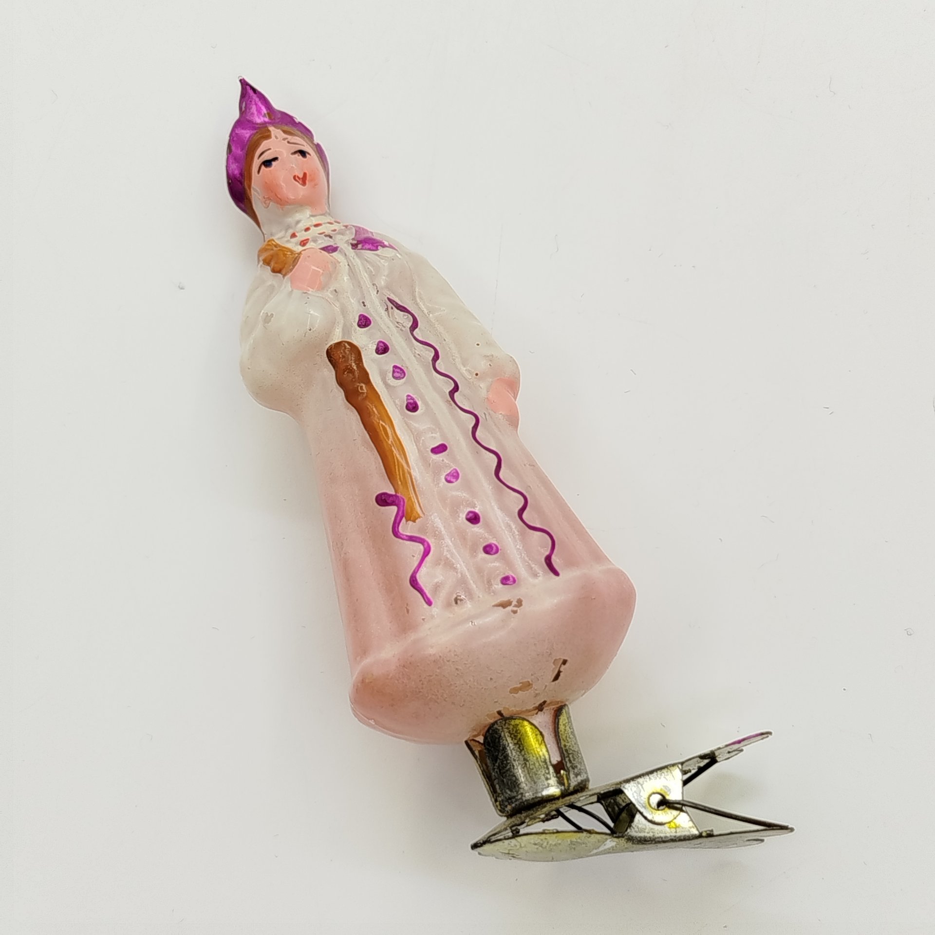 Ёлочная игрушка на прищепке "Варвара-Краса Длинная Коса"