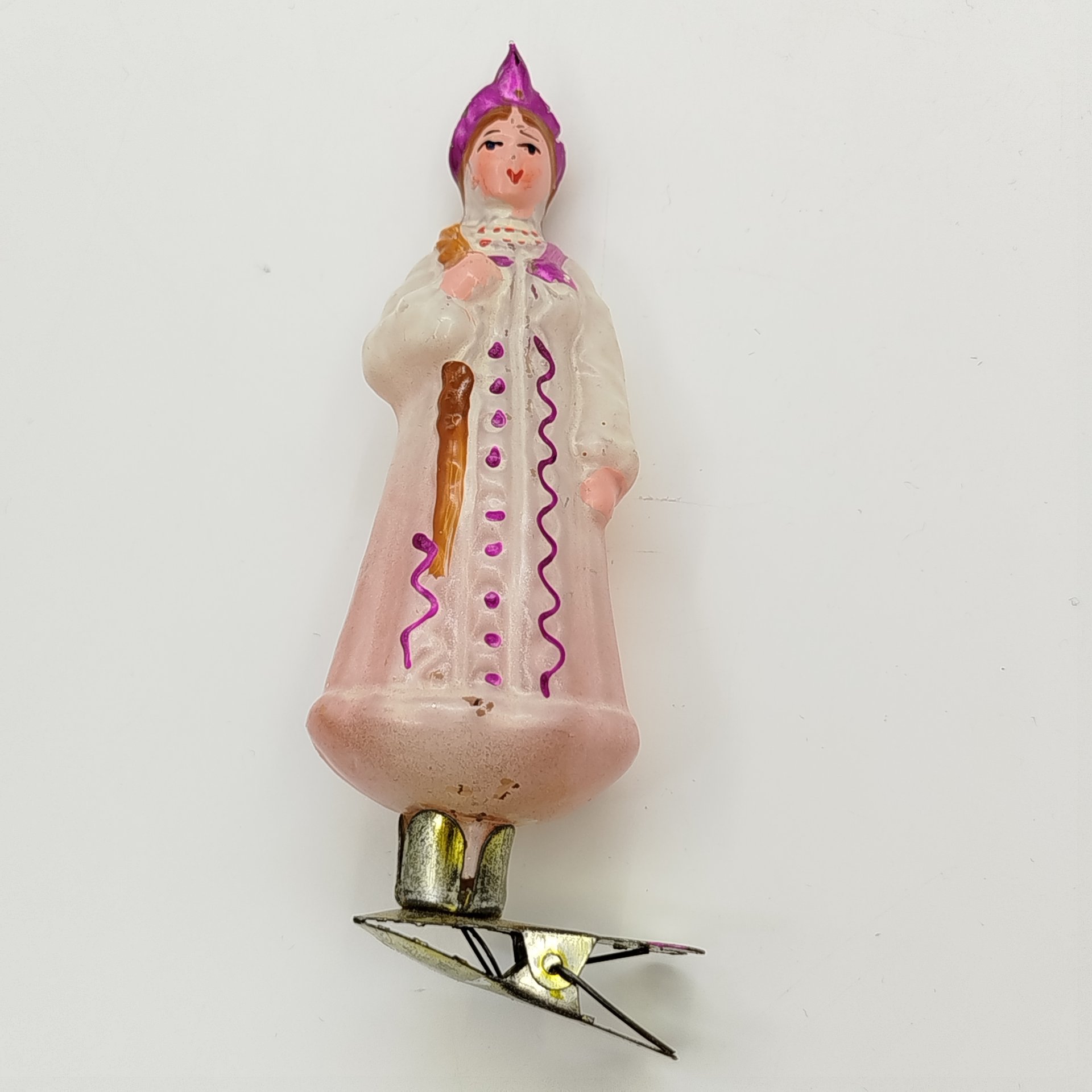 Ёлочная игрушка на прищепке "Варвара-Краса Длинная Коса"