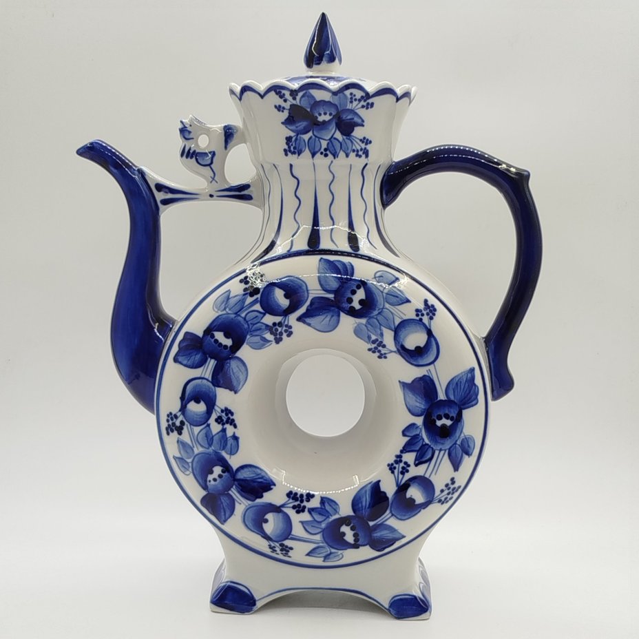 Кувшин (квасник) "Петух", автор Л.П. Азарова, Гжель