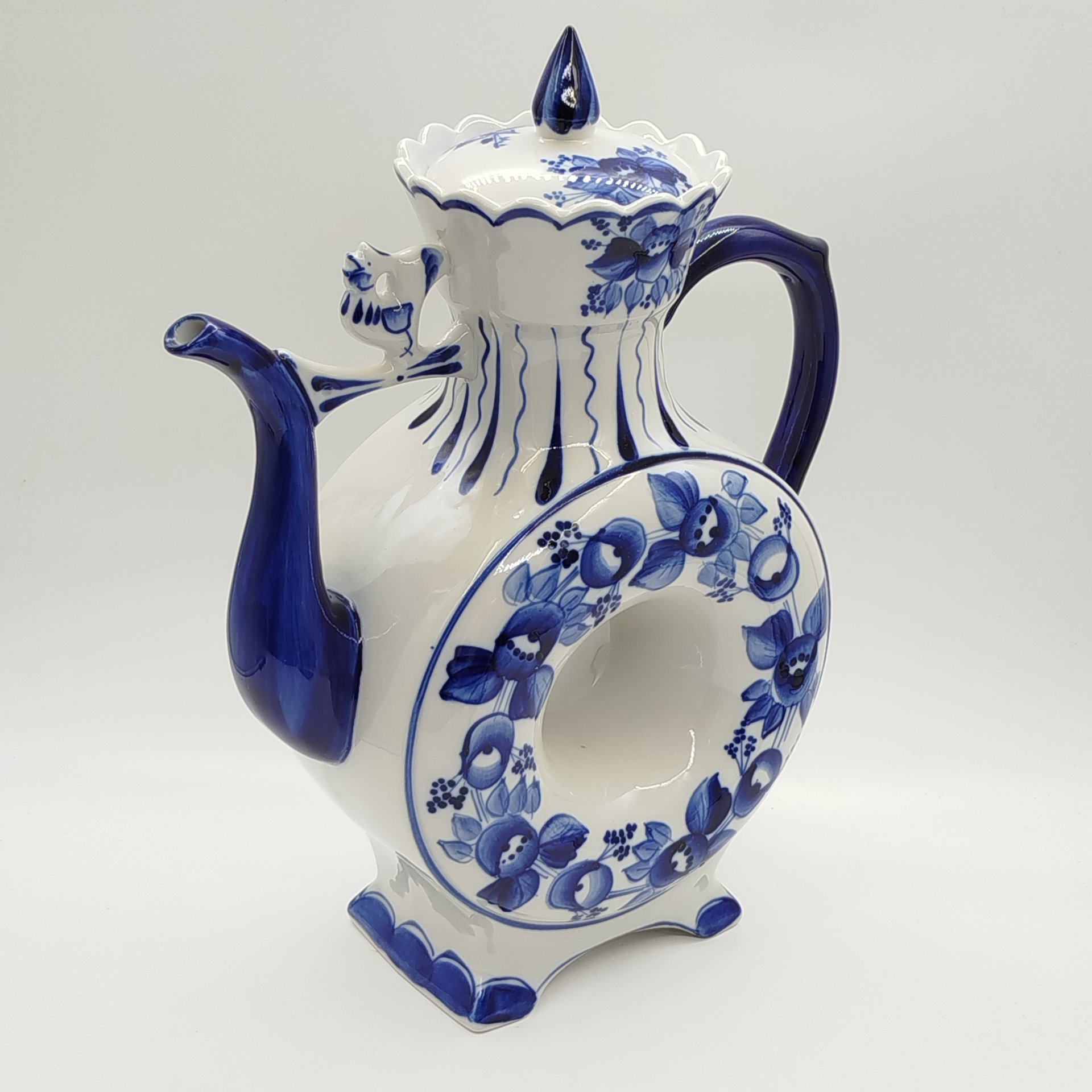 Кувшин (квасник) "Петух", автор Л.П. Азарова, Гжель