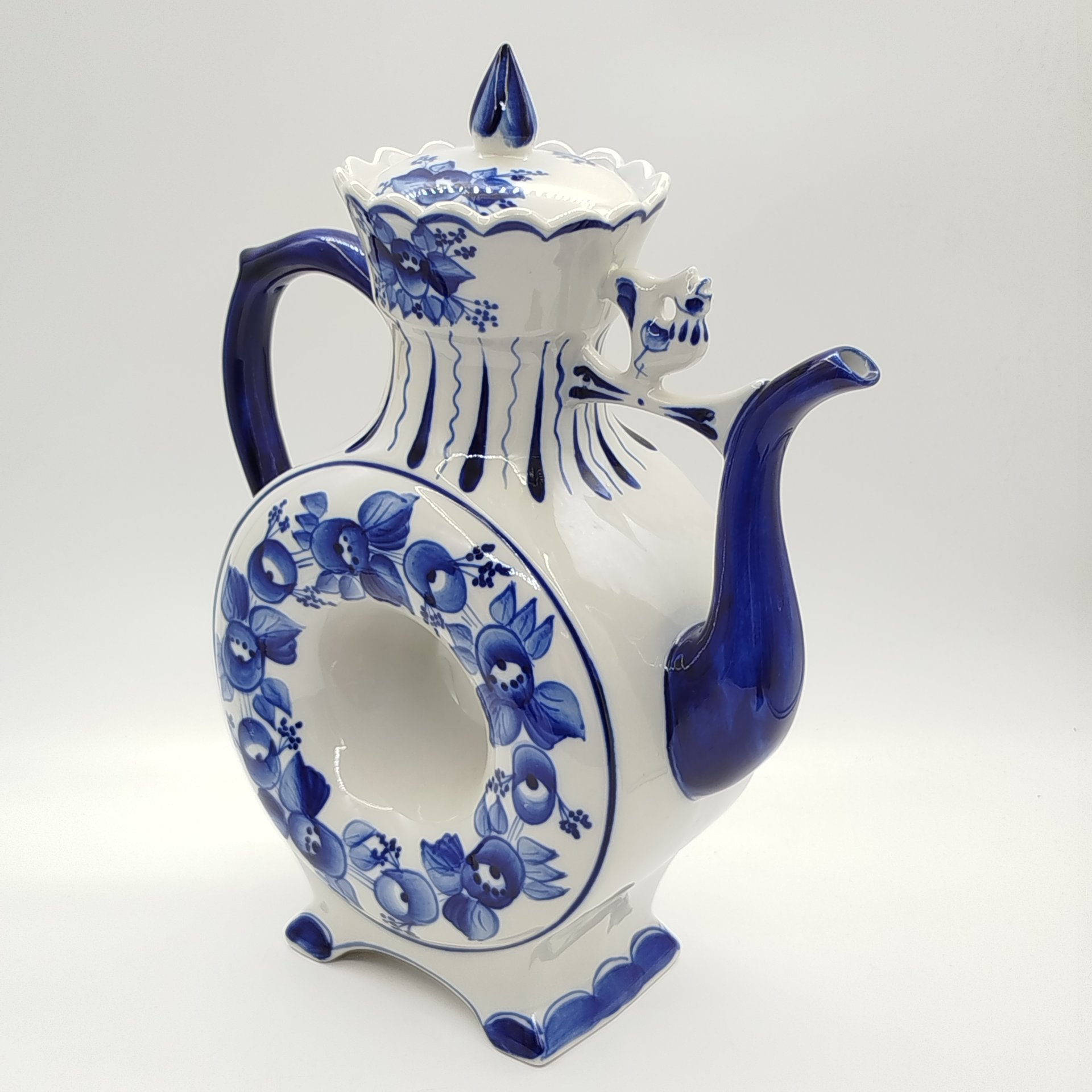 Кувшин (квасник) "Петух", автор Л.П. Азарова, Гжель