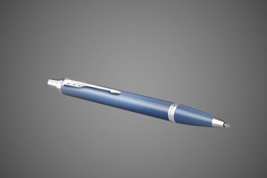 Ручка шариковая Parker "IM Writing Rituals Peaceful Blue CT" синяя, 1,0мм, подар. упаковка, Лаки и смолы: лак, латунь