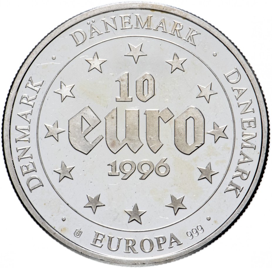 Жетон "10 евро 1996, Дания"