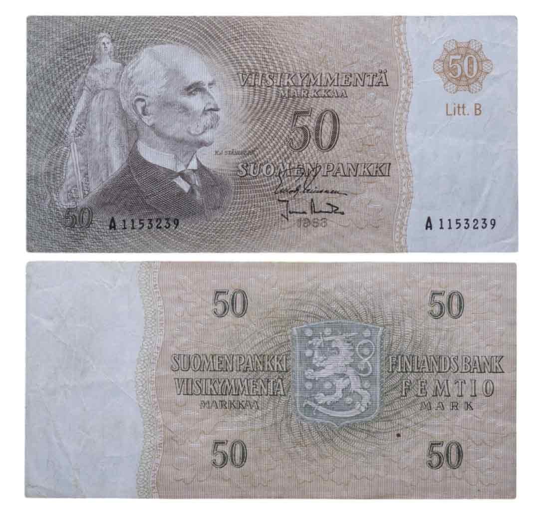 Финляндия 50 марок 1963 год