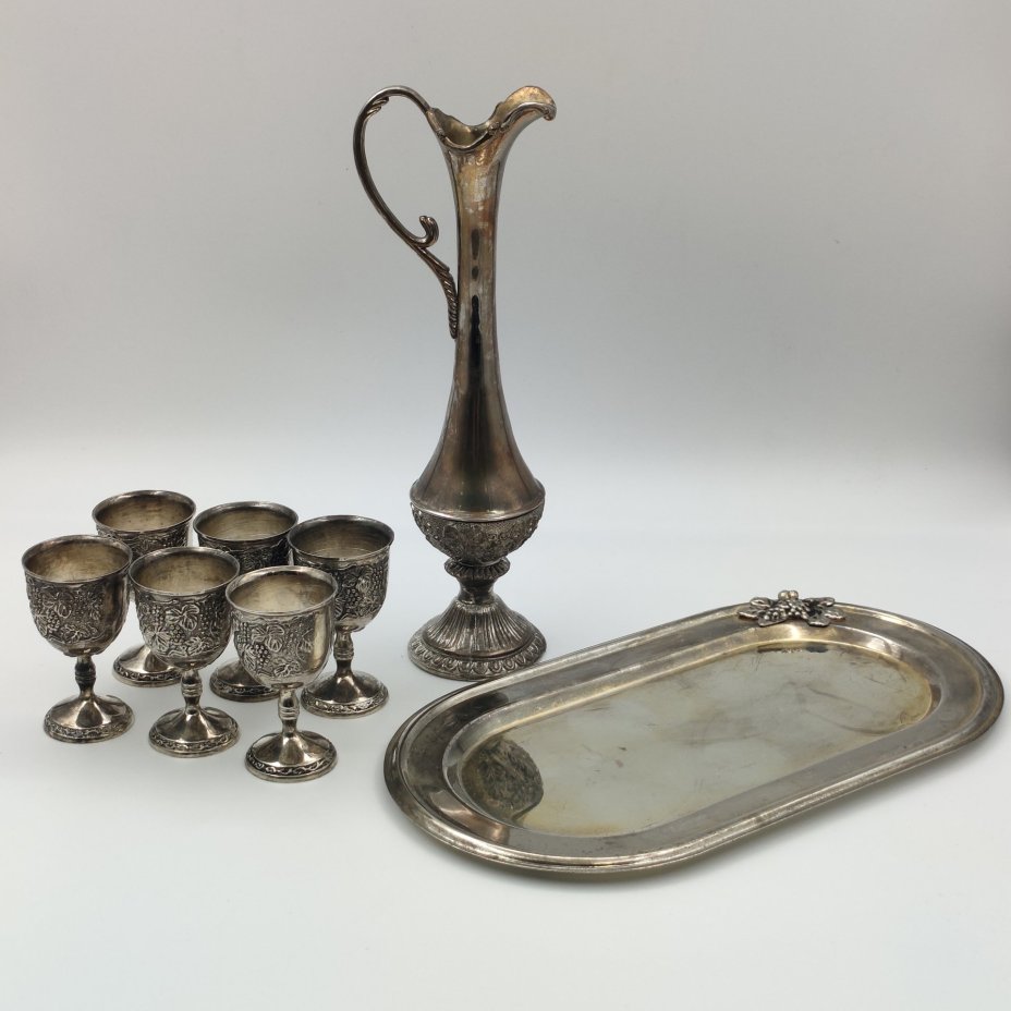 Набор для крепких напитков в восточном стиле на 6 персон (8предметов)