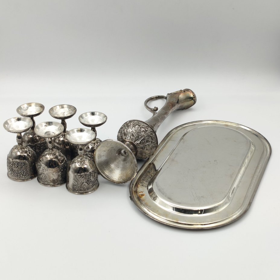 Набор для крепких напитков в восточном стиле на 6 персон (8предметов)