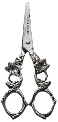 Ножницы старинные для винограда, серебро 830 пр., Швеция, 1972 г.