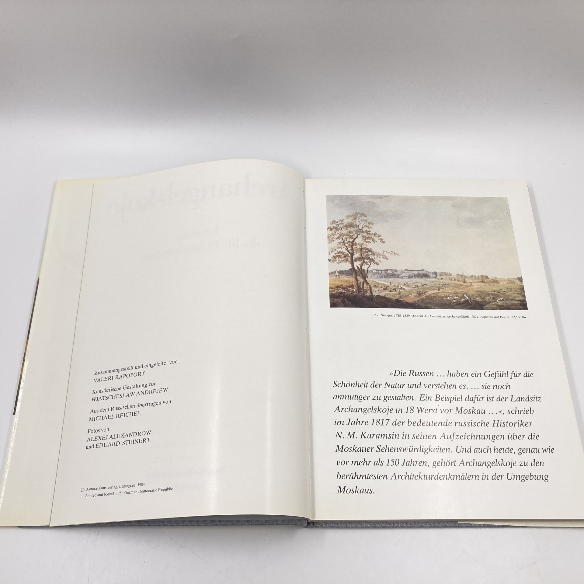Книга "Archangelskoje. Landsitz des 18.-19. Jahrhunderts", бумага, печать, Издательство «Аврора», Издательство «Аврора»