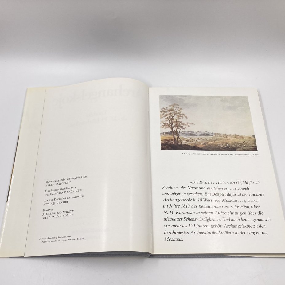 Книга "Archangelskoje. Landsitz des 18.-19. Jahrhunderts", бумага, печать, Издательство «Аврора», Издательство «Аврора»