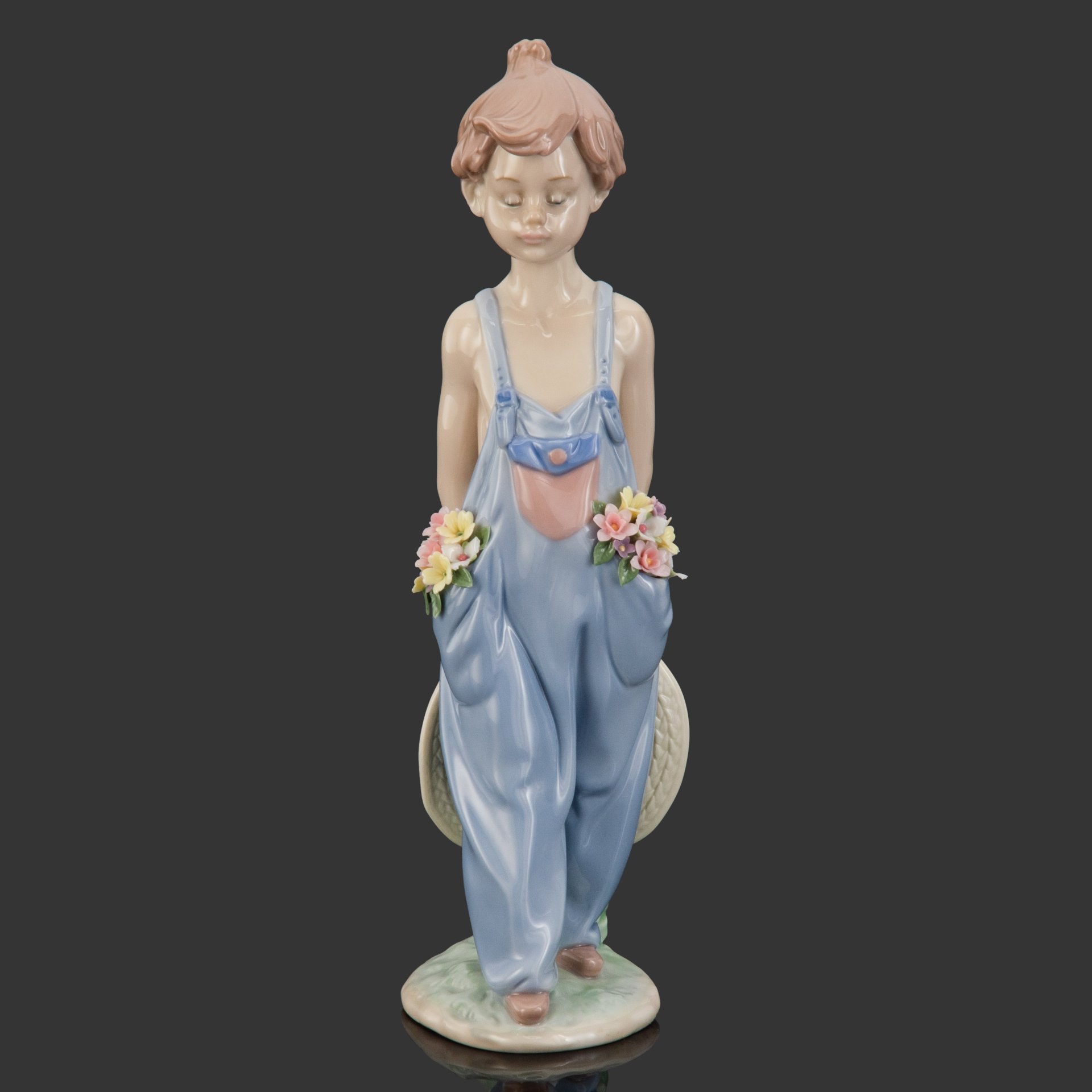 Статуэтка декоративная "Pocket full of wishes" (Карманы полные желаний), фарфор, Lladro, Испания, 1997 г.