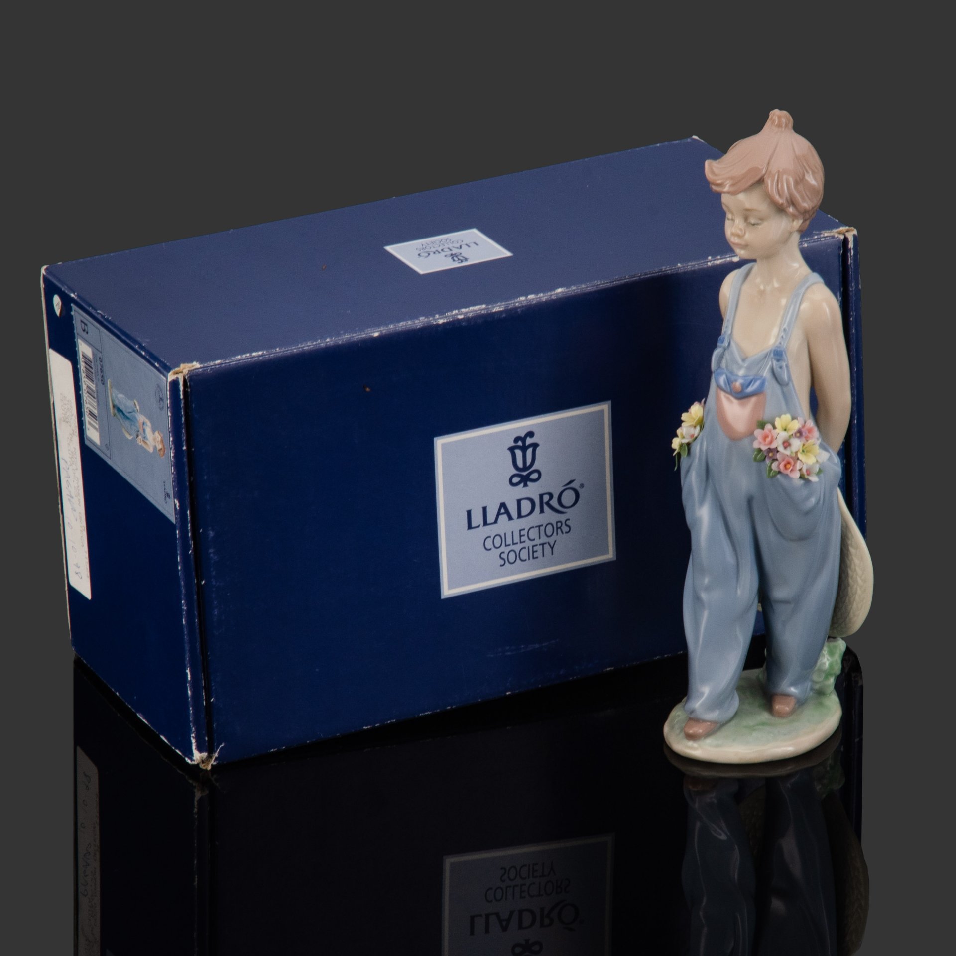 Статуэтка декоративная "Pocket full of wishes" (Карманы полные желаний), фарфор, Lladro, Испания, 1997 г.