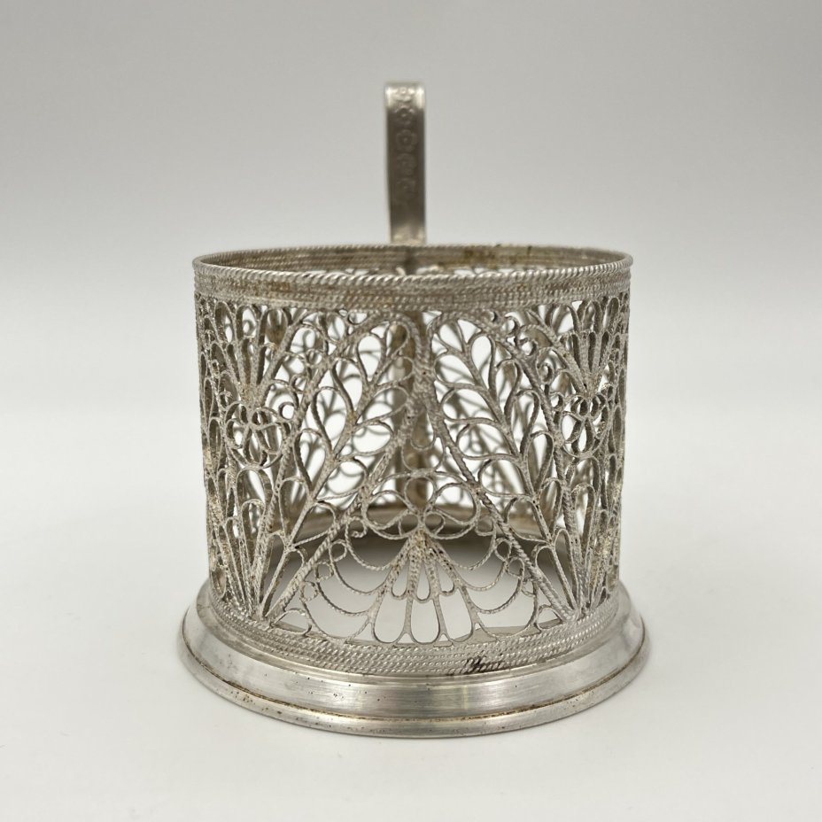 Подстаканник ажурный с растительным декором