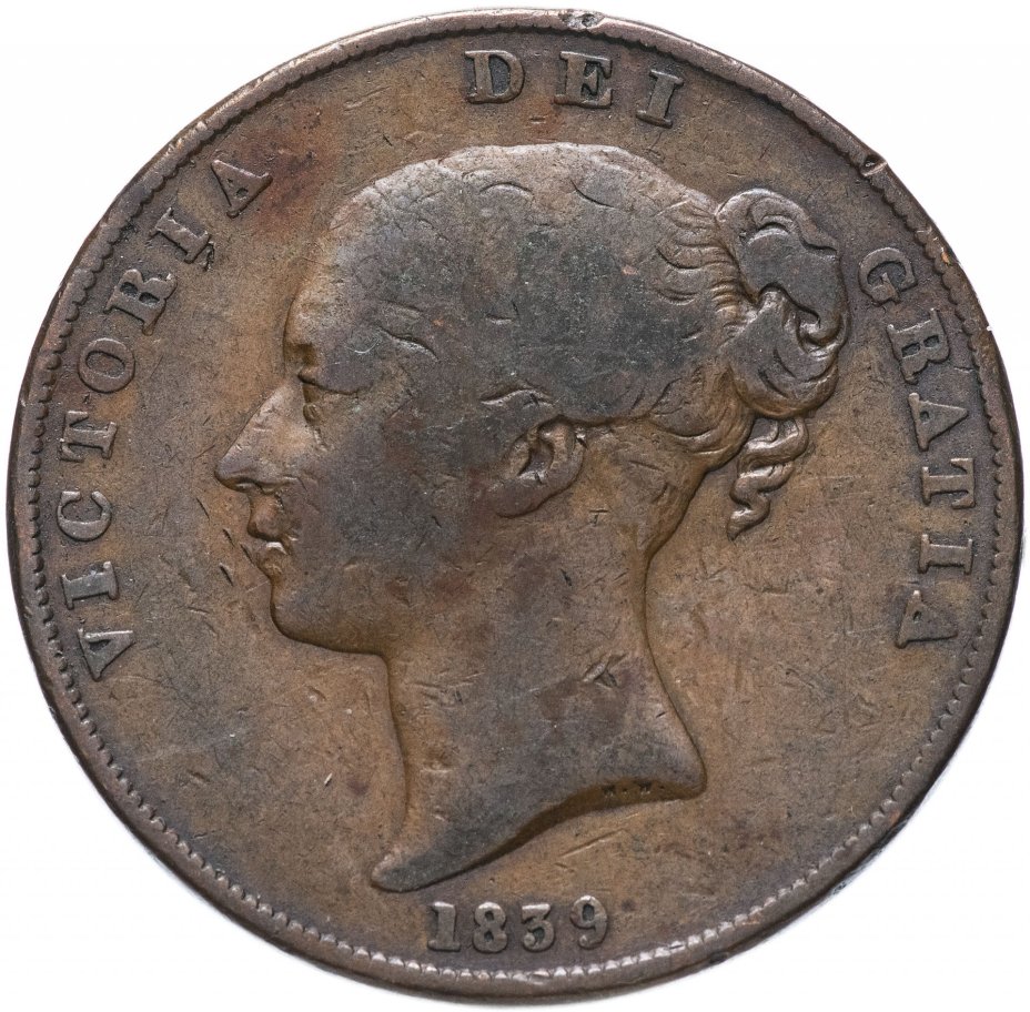 Остров Мэн 1 пенни 1839