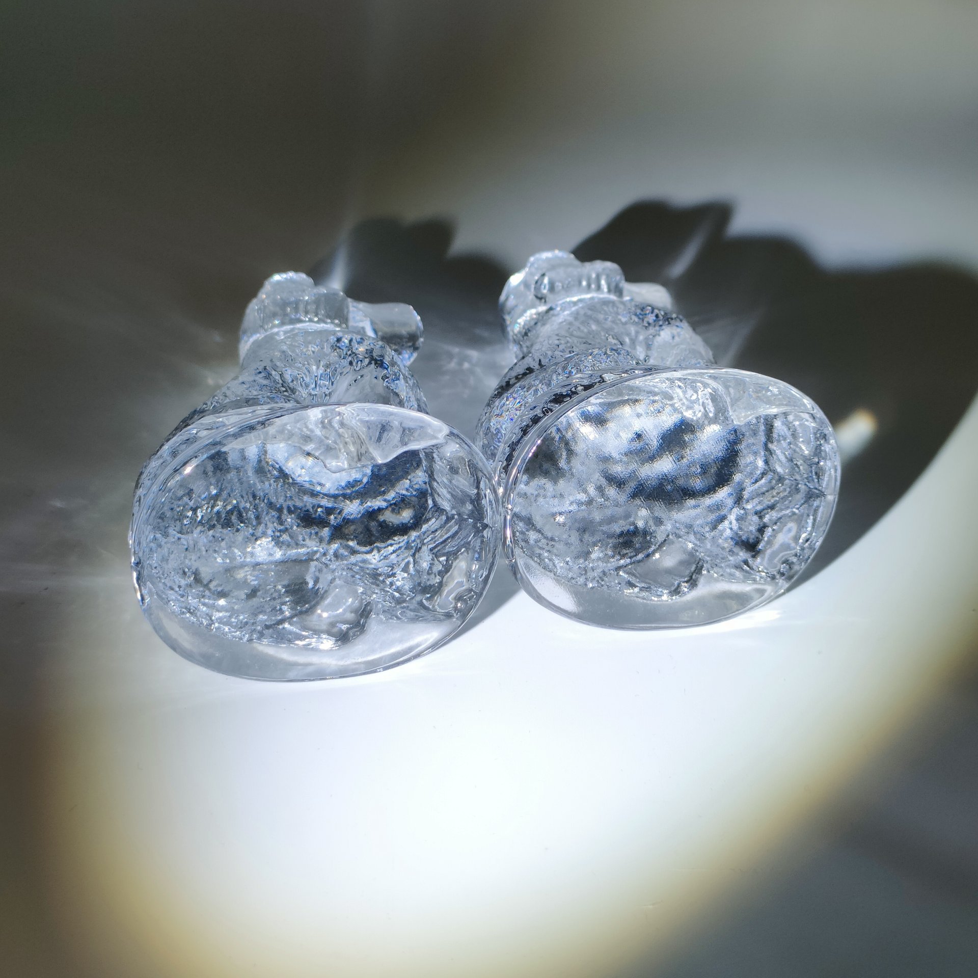 Пара статуэток "Собака", хрусталь, Российская Федерация, 2000-2020 гг.