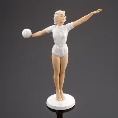 Статуэтка "Волейболистка", Schaubach-Kunst