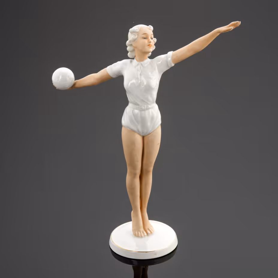Статуэтка "Волейболистка", Schaubach-Kunst