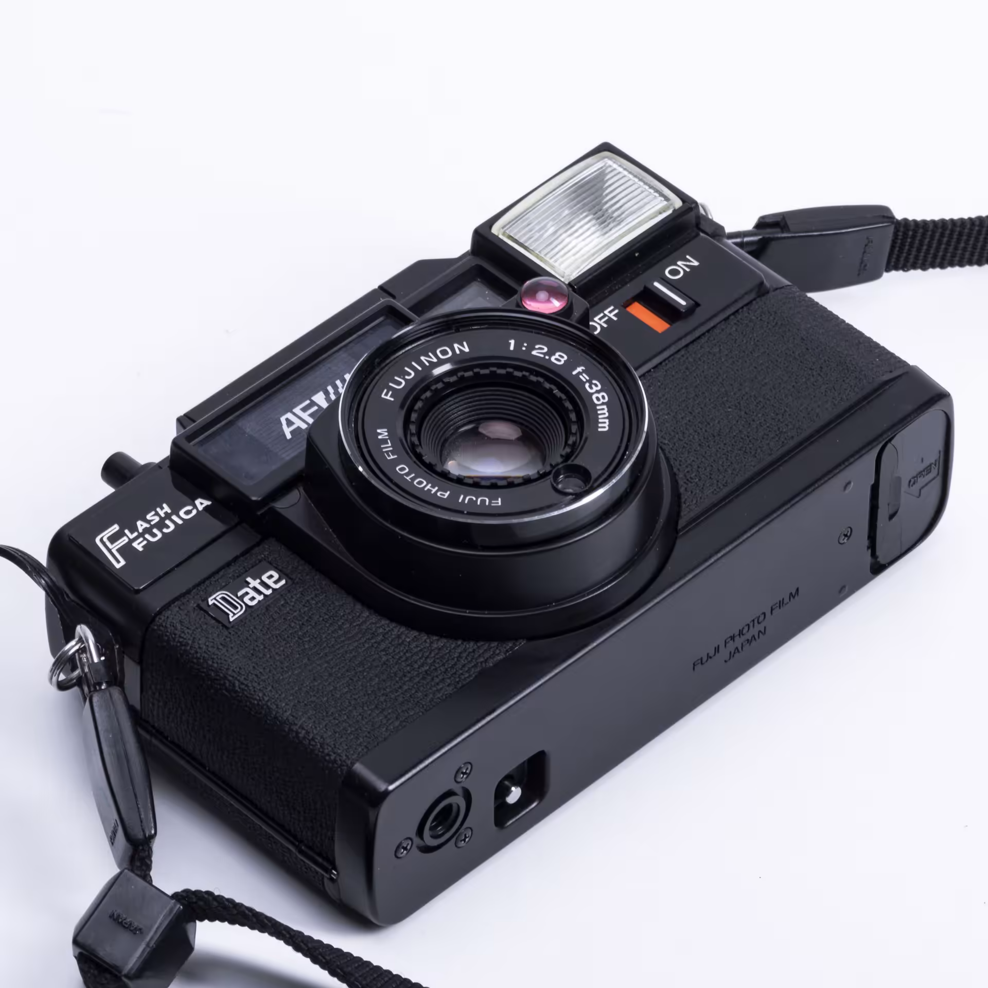 Фотоаппарат  пленочный "Flash Fujica AF Date" , компания "Fujifilm", металл, пластик, Япония,  1970-1980 гг., Fujifilm