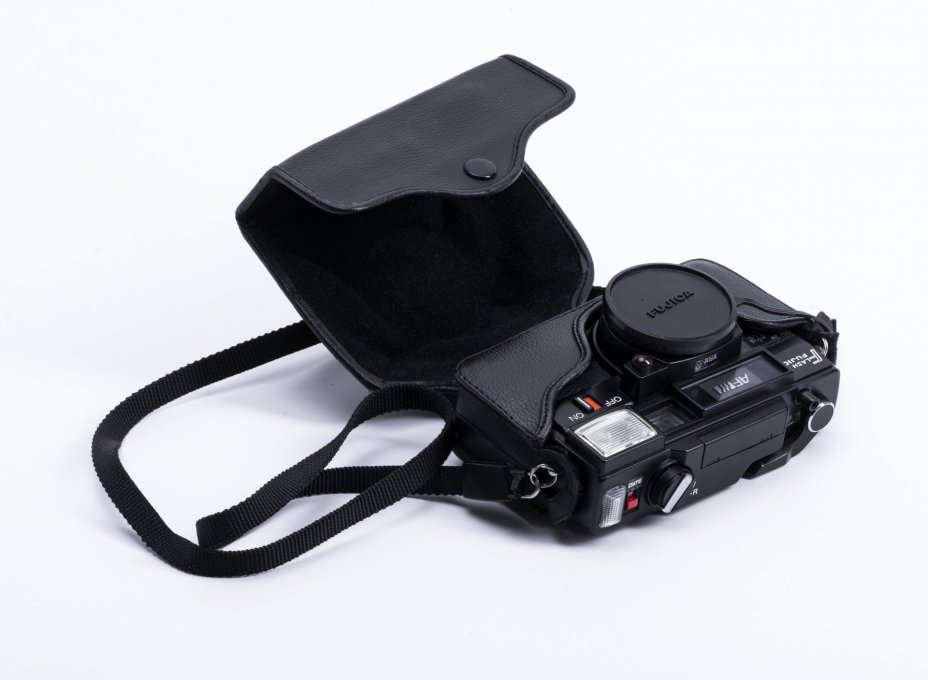 Фотоаппарат  пленочный "Flash Fujica AF Date" , компания "Fujifilm", металл, пластик, Япония,  1970-1980 гг., Fujifilm
