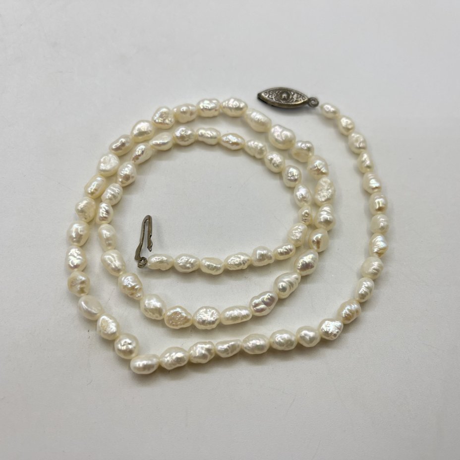 Бусы, речной жемчуг, металл, СССР, 1950-1970 гг.